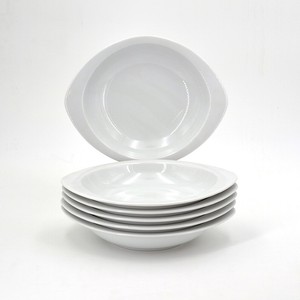 Retsch Arzberg Geschirr Opal Suppenteller Set 6 Tlg Porzellan Weiss Ovale Form Ebay