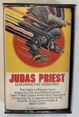 Judas Priest - Screaming For Vengeance Cassette Tape Cover And