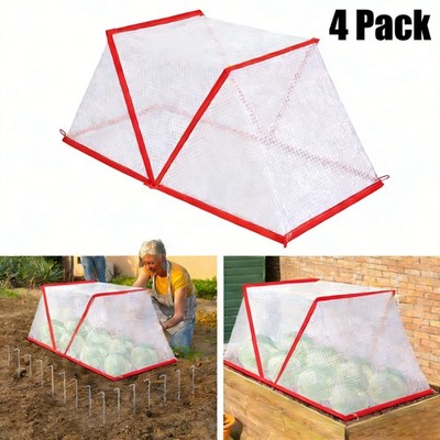 4PCS Foldable Garden Row Accelerator Plants Cover Freeze Animals Protection