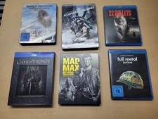 Konvolut Blu Ray und DVD, 6 Stück, Metallbox mit dabei !