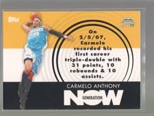 2007-08 Topps Generation Now Carmelo Anthony #2 - Denver Nuggets