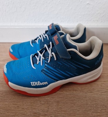 WILSON KAOS 2.0 Tennis Gr.31 Kinderschuhe Schuhe Sneaker Hallenschuhe blau Klett