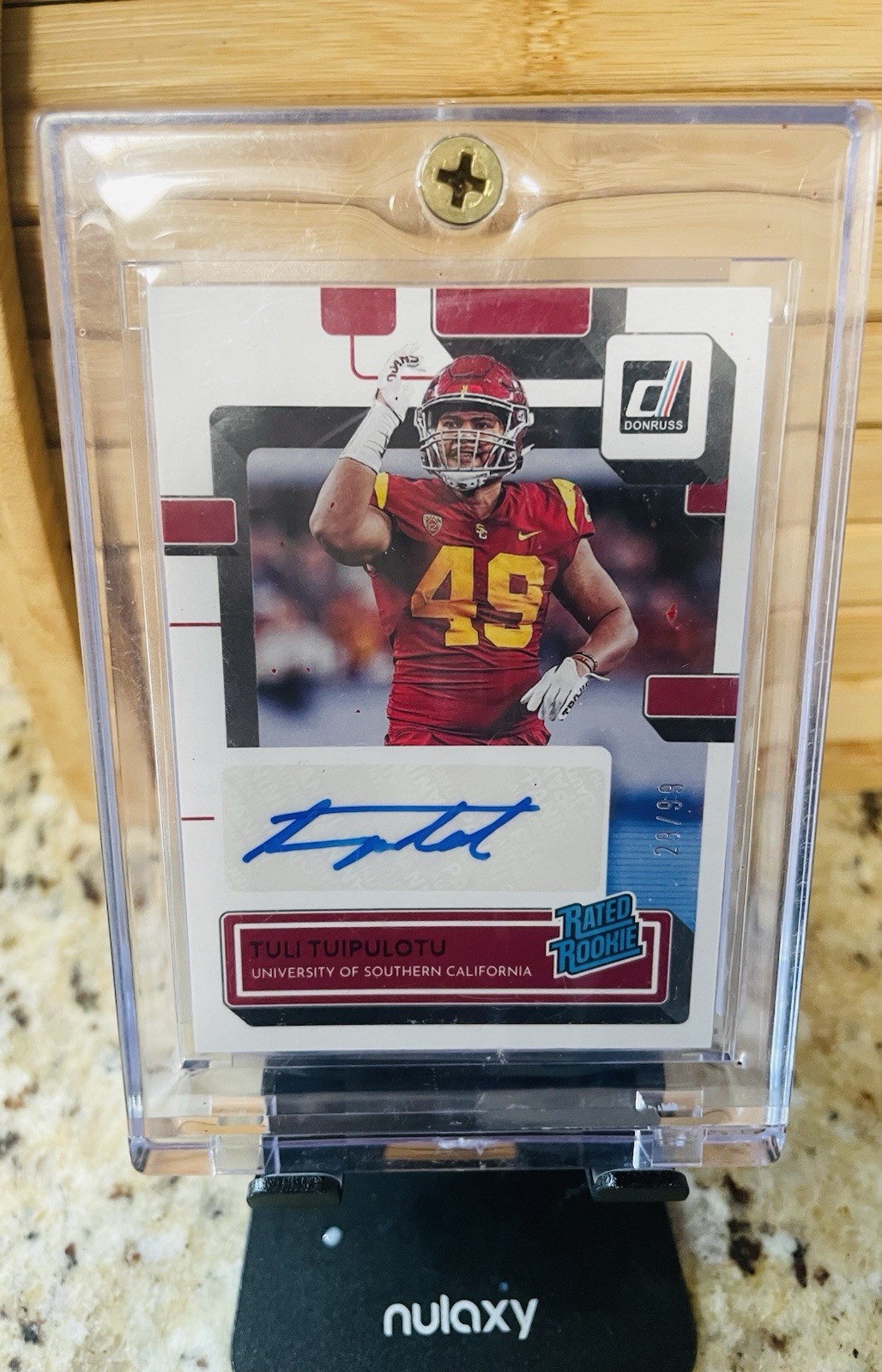 Tuli Tuipulotu Panini Chronicles Draft Picks Donruss Rated Rookie Signatures #RRSTTU Base