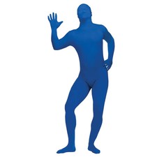 Men's Blue Skin Suit Costume - Standard