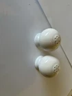 Fiesta FIESTAWARE Salt & Pepper Shakers White Ball Shape Ceramic Made USA NEW