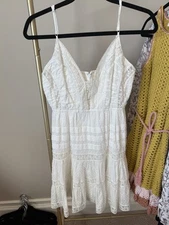 Zimmerman white Summer Dress Lace Detail Sz 1