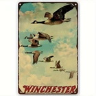 Winchester Vintage Duck & Geese Hunting Tin Metal Signs Home Décor Rustic / Wall