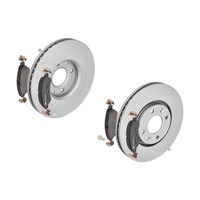 ATE Bremsscheiben Ø283MM + BremsbelÄGe Vorne FÜR C3 I Xsara Picasso Citroen 307