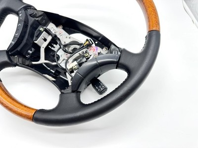 Lexus GX470 Black Leather & Woodgrain Steering Wheel 03-09 OEM