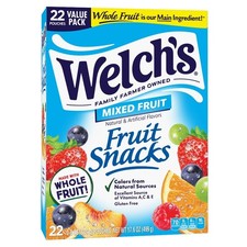 Gluten-Free Mixed Fruit Soft Snacks Pack of 22 Individual .8 oz Pouches