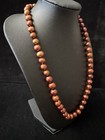 Sterling Silver Brown Dyed Pearl Necklace ~18" — photo 3