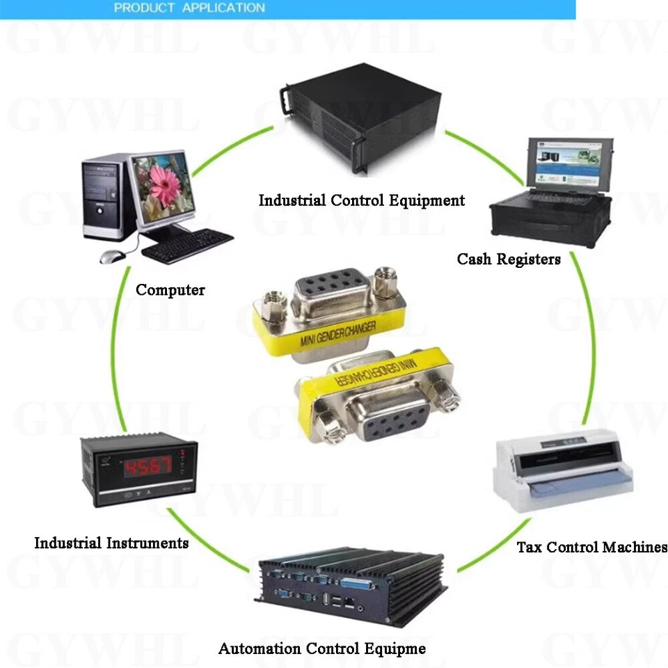 Gender Changer 9 Pin Male - M M - Female F - F Serial RS232 Adapter Coupler DB9 - Image 3 of 4