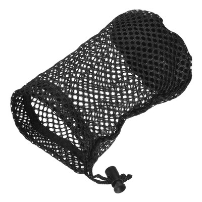 Golf Ball Bag Storage 12-16 Balls Durable Drawstring Bags 6.7 x4.3'' Black