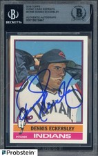 Dennis Eckersley HOF Signed 2019 Topps Iconic Card Reprints BGS BAS AUTO