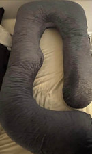 Gray U-Shaped Full Body Pregnancy/Maternity Sleep Support Body Pillow