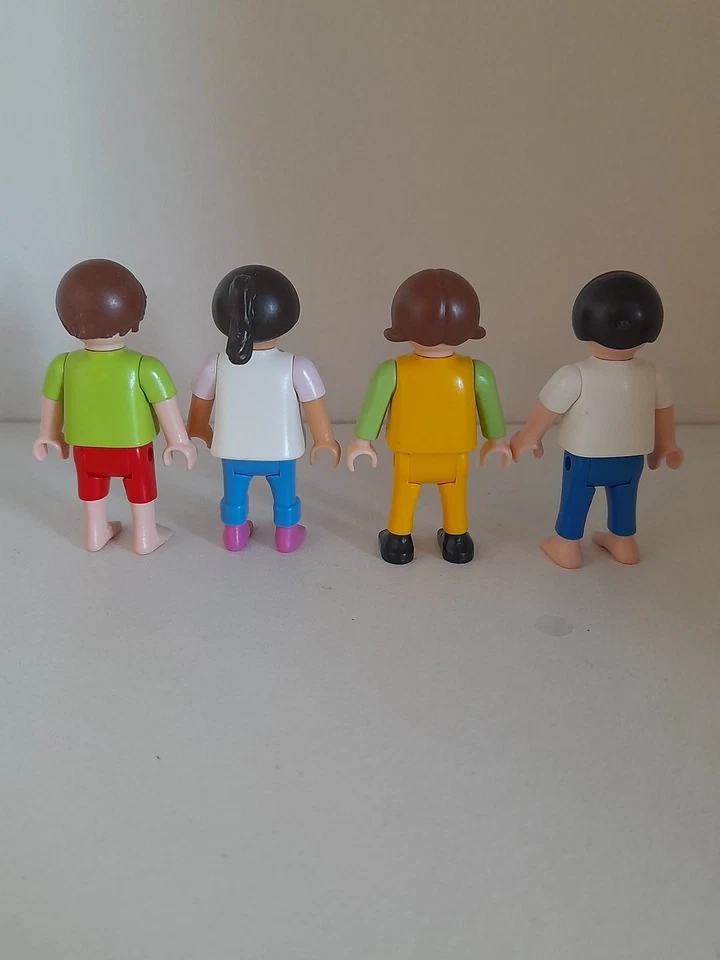 Playmobil personnage lot 4 enfants mixtes école maison moderne city life bus - Photo 2/2