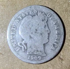 1909 P Barber Dime X122