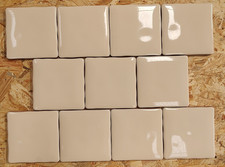 Image of Beige Cream Ceramic Interior Wall Tile - 97x97mm Price Per Box (104 Tiles)