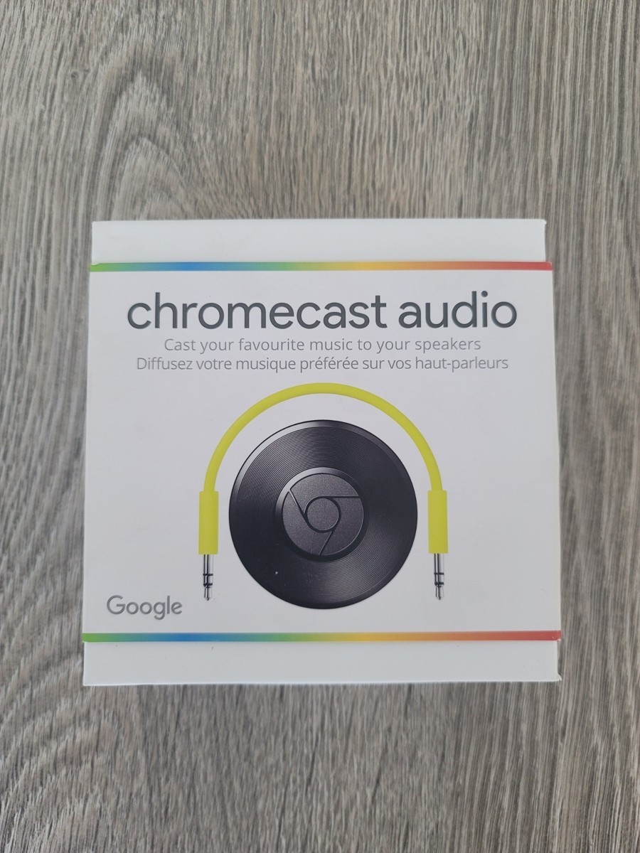 Google Chromecast Audio Media Streamer - RUX-J42 (Black) for sale