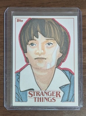Stranger Things Official Will Byers Topps Sketch Card 1/1