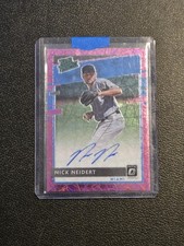 2020 Donruss Optic #RPS-NN Nick Neidert Rated Prospects Signatures Pink Velocity
