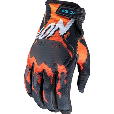 Icon 3301-4862 Hooligan Rad Dawn Gloves 3XL Black