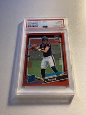 2023 Panini Donruss Optic - Rated Rookie C.J. Stroud #244 Red Stars Prizm (RC)