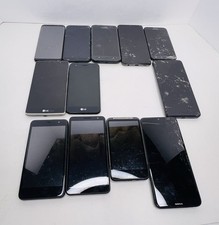 Lot of 12 Mix Cell Phone Lot For Parts Repair Motorola Samsung LG More READ