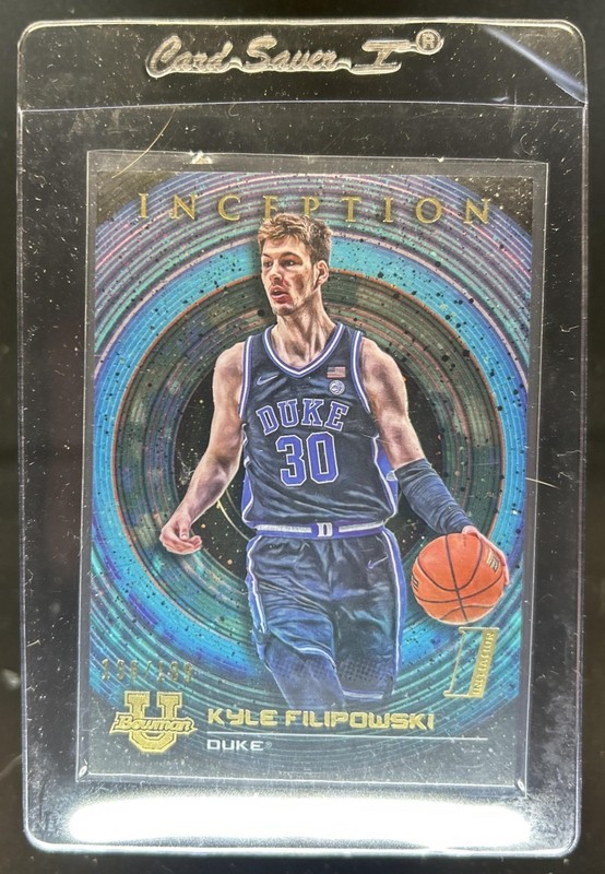 2022 Bowman University Inception Kyle Filipowski Aqua Foil V1 #/199