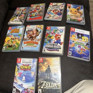 nintendo switch empty game case lot