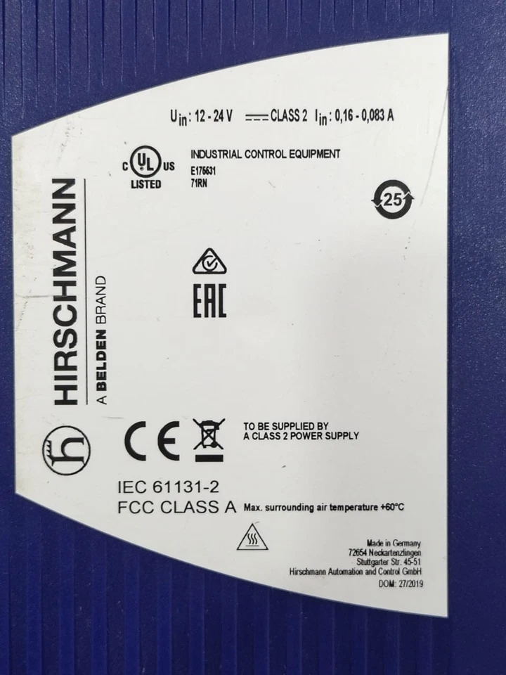 HIRSCHMANN SPIDER-SL-20-01T1S29999SY9HHHH / SPIDERSL2001T1S29999SY9HHHH - Image 2 of 4