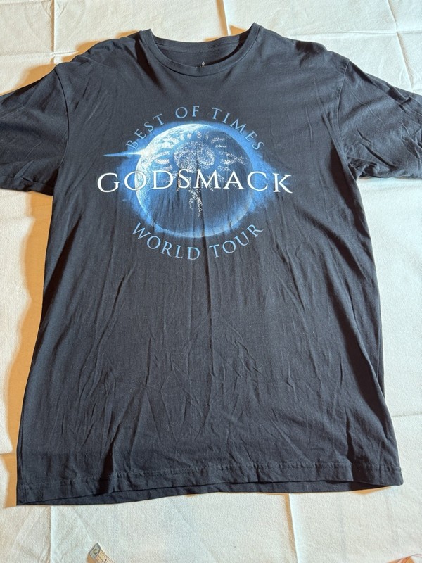 Godsmack Best of Times World Tour Double-Sided Black T-Shirt Men’s L