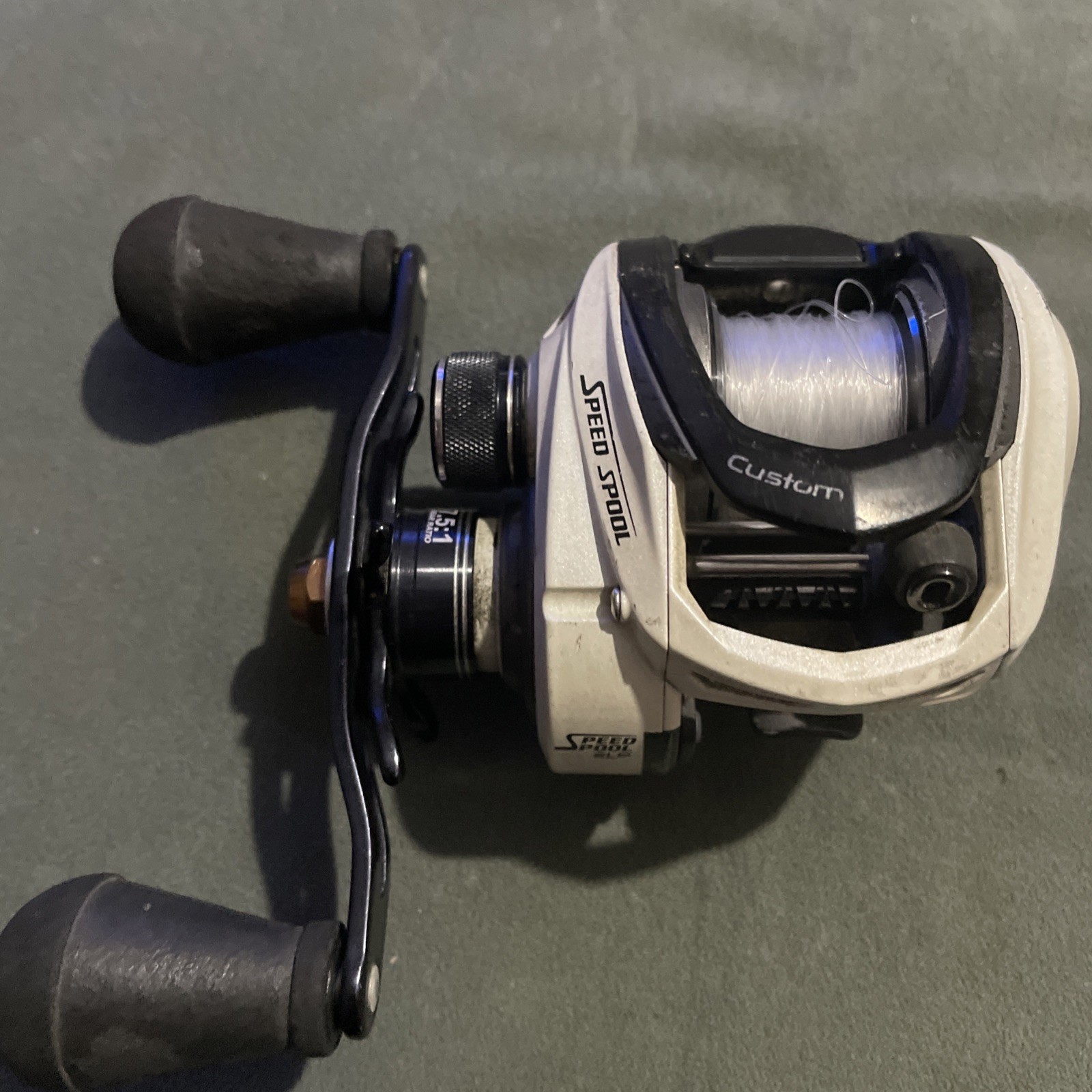 Lews Speed Spool Custom Left Hand Baitcaster 7:5:1 Cg1sh 