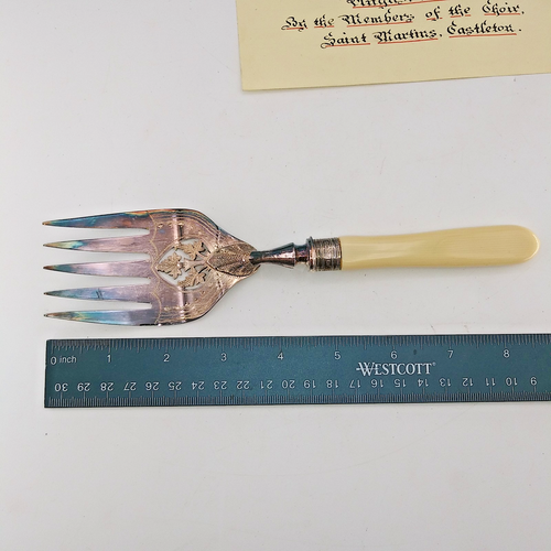 Antikes Walker & Hall Fischset aus den frühen 1900er Jahren mit Originalkarton - Bild 7 von 13
