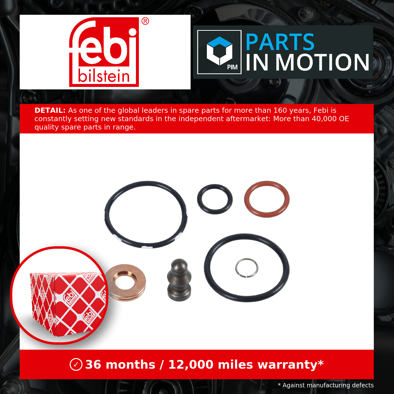 2x ✅Fits FEBI 40135 GASKET SET FOR FUEL INJECTOR ⭐UK Seller⭐ - Image 3