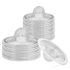 50 Pack 2-3/4 Inch Stainless Steel Sink Strainers, Small Mesh Drain Strainer ...