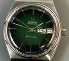 Vintage Omega Seamaster Automatic Day-Date Green Dial Cal.1020 Not Running