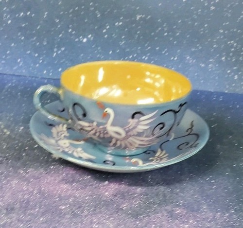 JAPANESE Vintage Lusterware TEA CUPS and SAUCERS- Suger & Creamer JAPAN - Picture 6 of 9