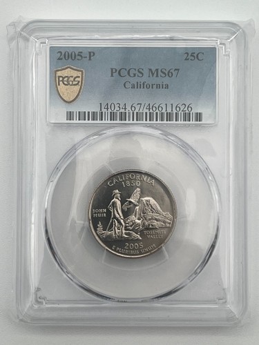 2005-P 25C California (Regular Strike) PCGS MS67