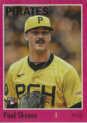 2024 Topps Archives - 1970 Topps Pink Foilboard #200 Paul Skenes (RC)