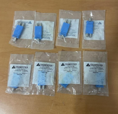 Lot of 8 Trompeter Electronics Connectors Coaxial Connect Twinax Plug 78Ohm @D8