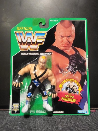 MOC WWF/WWE Hasbro Ludvig Borga Series 11 Green Ca...