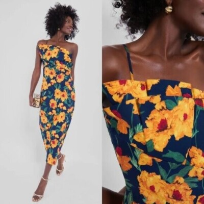 hyacinth house maxi dress Hyacinth House Navy & Fuchsia Floral Cisco Maxi Dress Navy and Fuschia Floral / M