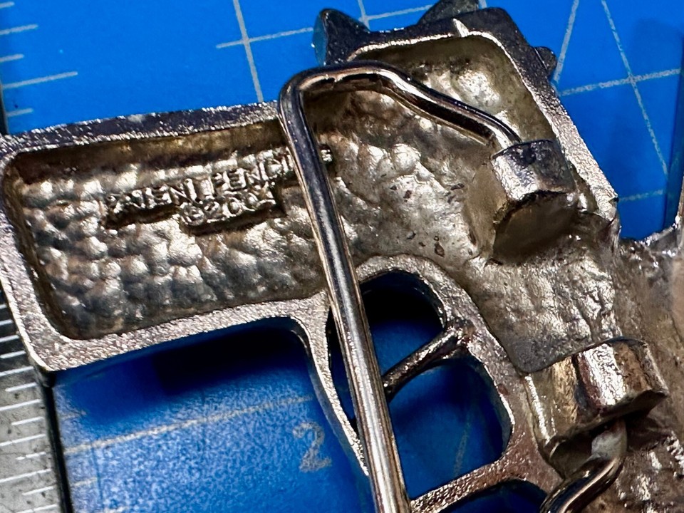 Vintage Lighter Holder Belt Buckle by Silver Star no zippo included