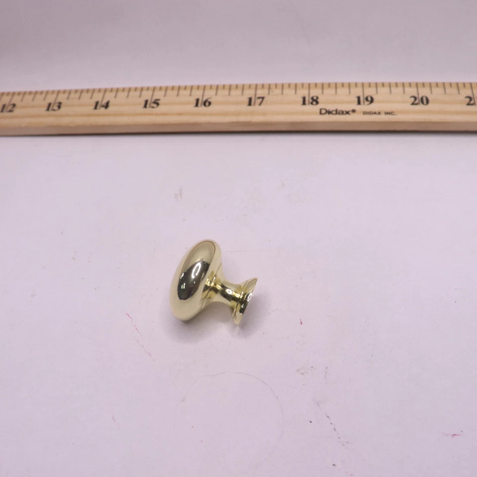 Perilla de gabinete Berenson Plymouth metal latón pulido 1-1/4" 9950-103-P Foto 3 de 4