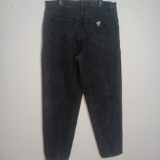 Vintage Guess Jeans 40 (38x34) BLACK Denim Retro Green Label 90's MADE IN USA