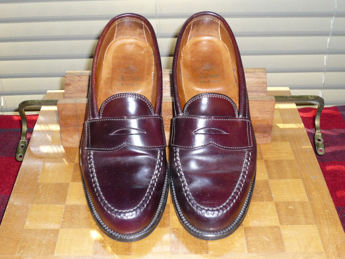 Alden 986 Shell Cordovan Leisure Handsewn Penny Loafers Size Alden 986 Shell Cordovan Leisure Handsewn Penny Loafers Size