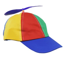Toddler Children's Propeller Beanie Multi Colored Clown Cap Baseball Hat