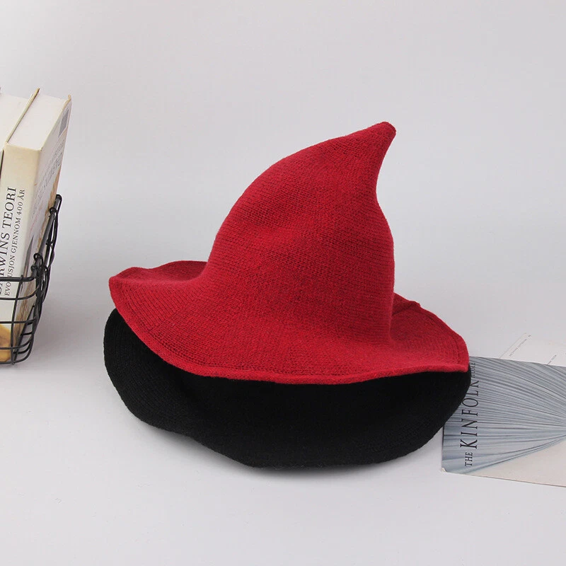 Halloween Creativo Mago Sombrero Negro Terciopelo Sombrero Unisex Adulto Disfraz Accesorio Foto 2 de 4