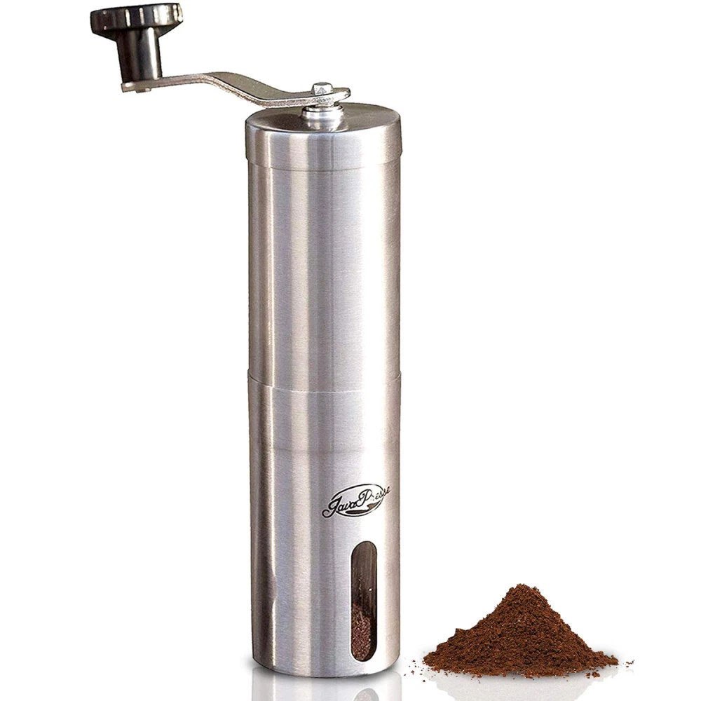 JavaPresse Manual Coffee Grinder with Adjustable Setting Conical Burr Mill B